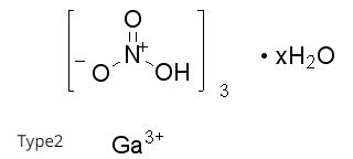 갈륨 질산염(갈륨 삼질산염), 99.99% 순수
