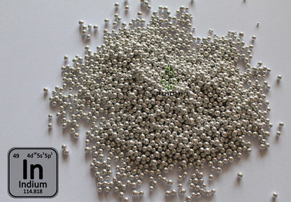 Indium-Ganules 1000 g Indium-Schrotelement 49 Indium-Metallkugel