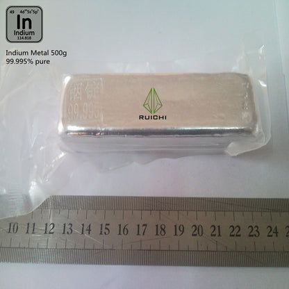 5 kg Indium, 99,995 % reines Indium, Metallbarren, 5000 g 