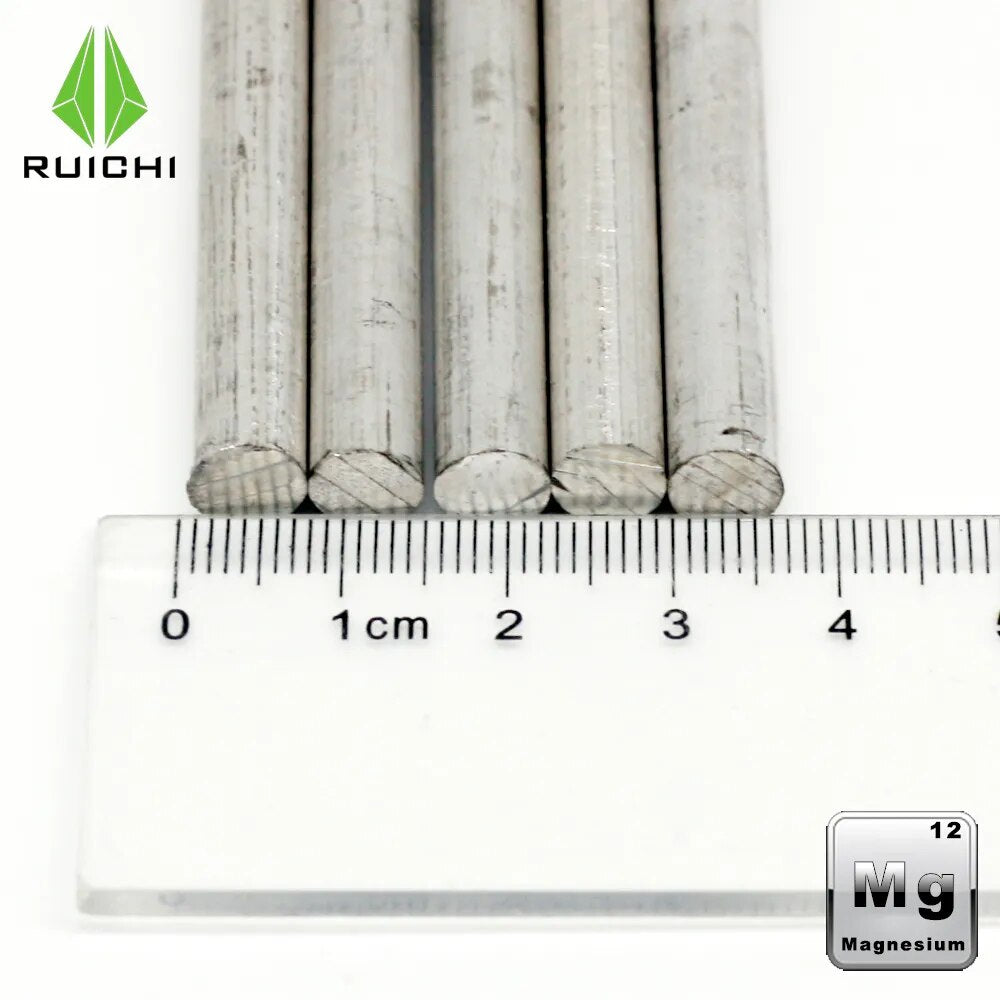 15개 마그네슘 막대 마그네슘 금속 스틱 99.95% 순수 7mm 직경 X 152mm 길이