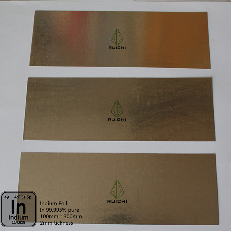 0,05 mm dickes Indiumfolien-Metallblech, 99,995 % rein