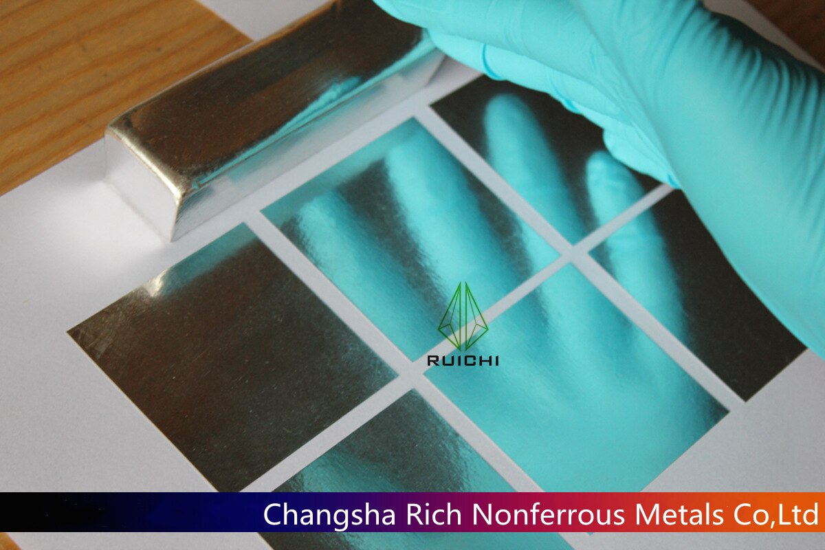 0.15mm Thickness Indium Foil Metal Sheet 99.995% Pure